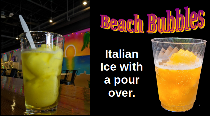 Beach Bubbles - Italian Ice with a Champagne pour-over